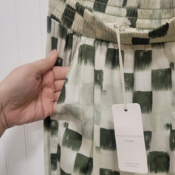 Checkered Silky Pants - Picture 7 of 9